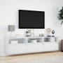 Mueble de TV de pared con LED blanco 180x31x45 cm de , Muebles TV - Ref: Foro24-3307940, Precio: 164,56 €, Descuento: %