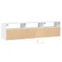 Wand-TV-Möbel mit weißem LED-Licht 180x31x45 cm von , TV-Möbel - Ref: Foro24-3307940, Preis: 156,65 €, Rabatt: %