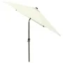 Sombrilla con LED y poste de acero arena 2x3 m de vidaXL, Sombrillas - Ref: Foro24-313787, Precio: 66,13 €, Descuento: %