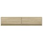 Mueble de TV de pared con LED roble Sonoma 180x31x38 cm de , Muebles TV - Ref: Foro24-3307949, Precio: 153,84 €, Descuento: %