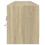 Mueble de TV de pared con LED roble Sonoma 180x31x38 cm de , Muebles TV - Ref: Foro24-3307949, Precio: 153,84 €, Descuento: %