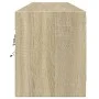 Mueble de TV de pared con LED roble Sonoma 180x31x38 cm de , Muebles TV - Ref: Foro24-3307949, Precio: 146,47 €, Descuento: %
