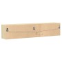 Mueble de TV de pared con LED roble Sonoma 180x31x38 cm de , Muebles TV - Ref: Foro24-3307949, Precio: 153,84 €, Descuento: %