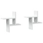 Estantes de pared 2 uds madera contrachapada blanco 38x12x38 cm by , Shelves and shelves - Ref: Foro24-853245, Price: 20,88 €...