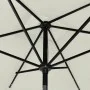 Sombrilla con LED y poste de acero arena 2x3 m de vidaXL, Sombrillas - Ref: Foro24-313787, Precio: 66,13 €, Descuento: %