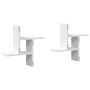 Estantes de pared 2 uds madera contrachapada blanco 38x12x38 cm by , Shelves and shelves - Ref: Foro24-853245, Price: 20,88 €...