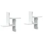 Estantes de pared 2 uds madera contrachapada blanco 38x12x38 cm by , Shelves and shelves - Ref: Foro24-853245, Price: 21,94 €...