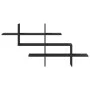 Estantería de pared madera de ingeniería negra 124,5x18x60,5 cm by , Shelves and shelves - Ref: Foro24-853264, Price: 45,86 €...