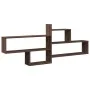 Estante de pared madera ingeniería marrón roble 167,5x18x68 cm de , Estantes y estanterías - Ref: Foro24-853323, Precio: 45,1...