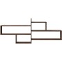 Wandregal aus braunem Eichenfurnierholz 167,5x18x68 cm von , Regale und Regale - Ref: Foro24-853323, Preis: 45,83 €, Rabatt: %