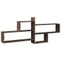 Estante de pared madera ingeniería marrón roble 167,5x18x68 cm de , Estantes y estanterías - Ref: Foro24-853323, Precio: 45,1...