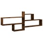 Wandregal aus geräucherter Eichen-Ingenieurholz 167,5x18x68 cm von , Regale und Regale - Ref: Foro24-853321, Preis: 44,84 €, ...
