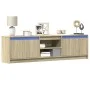 Mueble de TV LED madera de ingeniería roble Sonoma 180x34x50 cm by , TV Furniture - Ref: Foro24-3307914, Price: 141,46 €, Dis...