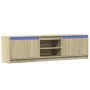 Mueble de TV LED madera de ingeniería roble Sonoma 180x34x50 cm by , TV Furniture - Ref: Foro24-3307914, Price: 141,46 €, Dis...