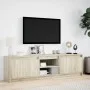 Mueble de TV LED madera de ingeniería roble Sonoma 180x34x50 cm by , TV Furniture - Ref: Foro24-3307914, Price: 141,46 €, Dis...