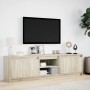 Mueble de TV LED madera de ingeniería roble Sonoma 180x34x50 cm by , TV Furniture - Ref: Foro24-3307914, Price: 144,47 €, Dis...