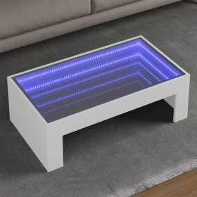 Mesa de centro con Infinity LED blanco 90x50x30 cm by , Coffee table - Ref: Foro24-847616, Price: 102,43 €, Discount: %