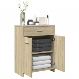 Badezimmerschrank aus Eichenholz-Sonoma-Sperrholz 60x33x80 cm. von , Badezimmermöbel - Ref: Foro24-849645, Preis: 66,44 €, Ra...