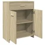 Badezimmerschrank aus Eichenholz-Sonoma-Sperrholz 60x33x80 cm. von , Badezimmermöbel - Ref: Foro24-849645, Preis: 65,46 €, Ra...