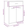 Badezimmerschrank aus Eichenholz-Sonoma-Sperrholz 60x33x80 cm. von , Badezimmermöbel - Ref: Foro24-849645, Preis: 66,44 €, Ra...