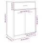 Badezimmerschrank aus Eichenholz-Sonoma-Sperrholz 60x33x80 cm. von , Badezimmermöbel - Ref: Foro24-849645, Preis: 65,46 €, Ra...