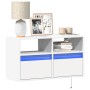 TV-Wandmöbel mit LED-Lichtern, weiß, 80x31x45 cm. von , TV-Möbel - Ref: Foro24-852327, Preis: 50,74 €, Rabatt: %