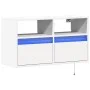 TV-Wandmöbel mit LED-Lichtern, weiß, 80x31x45 cm. von , TV-Möbel - Ref: Foro24-852327, Preis: 50,22 €, Rabatt: %