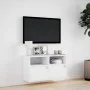 TV-Wandmöbel mit LED-Lichtern, weiß, 80x31x45 cm. von , TV-Möbel - Ref: Foro24-852327, Preis: 50,22 €, Rabatt: %