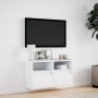 TV-Wandmöbel mit LED-Lichtern, weiß, 80x31x45 cm. von , TV-Möbel - Ref: Foro24-852327, Preis: 50,74 €, Rabatt: %