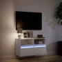 TV-Wandmöbel mit LED-Lichtern, weiß, 80x31x45 cm. von , TV-Möbel - Ref: Foro24-852327, Preis: 50,22 €, Rabatt: %
