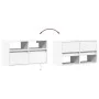 TV-Wandmöbel mit LED-Lichtern, weiß, 80x31x45 cm. von , TV-Möbel - Ref: Foro24-852327, Preis: 50,22 €, Rabatt: %