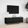 Mueble de TV de pared con luces LED negro 135x31x39,5 cm de , Muebles TV - Ref: Foro24-852384, Precio: 89,90 €, Descuento: %