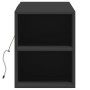 Mueble de TV de pared con luces LED negro 135x31x39,5 cm de , Muebles TV - Ref: Foro24-852384, Precio: 94,15 €, Descuento: %
