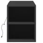 Mueble de TV de pared con luces LED negro 135x31x39,5 cm de , Muebles TV - Ref: Foro24-852384, Precio: 89,90 €, Descuento: %