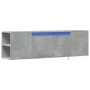 TV-Wandmöbel mit LED-Lichtern in Betongrau, 135x31x39,5 cm. von , TV-Möbel - Ref: Foro24-852386, Preis: 83,28 €, Rabatt: %