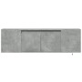 TV-Wandmöbel mit LED-Lichtern in Betongrau, 135x31x39,5 cm. von , TV-Möbel - Ref: Foro24-852386, Preis: 84,45 €, Rabatt: %