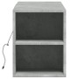 Mueble de TV de pared luces LED gris hormigón 135x31x39,5 cm by , TV Furniture - Ref: Foro24-852386, Price: 84,45 €, Discount: %