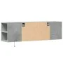 TV-Wandmöbel mit LED-Lichtern in Betongrau, 135x31x39,5 cm. von , TV-Möbel - Ref: Foro24-852386, Preis: 83,28 €, Rabatt: %
