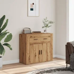 Handgefertigter Eichenholz-Sideboard aus Ingenieurholz, 80x33x70 cm. von , Sideboards - Ref: Foro24-857076, Preis: 96,97 €, R...
