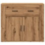 Handgefertigter Eichenholz-Sideboard aus Ingenieurholz, 80x33x70 cm. von , Sideboards - Ref: Foro24-857076, Preis: 98,65 €, R...