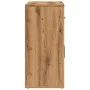 Aparador madera de ingeniería roble artesanal 80x33x70 cm by , Sideboards - Ref: Foro24-857076, Price: 96,64 €, Discount: %