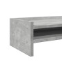 Soporte de monitor madera ingeniería gris hormigón 100x24x16 cm by , Computer bases and risers - Ref: Foro24-854727, Price: 3...