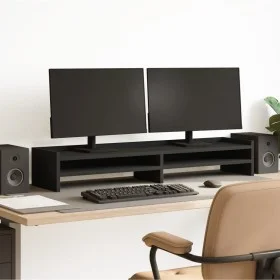 Soporte de monitor madera ingeniería negro 100x24x16 cm by , Computer bases and risers - Ref: Foro24-854725, Price: 40,16 €, ...