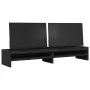 Soporte de monitor madera ingeniería negro 100x24x16 cm by , Computer bases and risers - Ref: Foro24-854725, Price: 40,16 €, ...