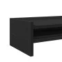 Soporte de monitor madera ingeniería negro 100x24x16 cm by , Computer bases and risers - Ref: Foro24-854725, Price: 40,16 €, ...