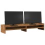 Soporte de monitor madera ingeniería envejecido 100x24x16 cm von , Computersockel und -erhöhungen - Ref: Foro24-854731, Preis...