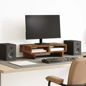 Soporte de pantalla madera ingeniería roble ahumado 50x27x15 cm von , Computersockel und -erhöhungen - Ref: Foro24-854746, Pr...