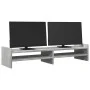 Soporte de pantalla madera ingeniería gris hormigón 100x27x20cm by , Computer bases and risers - Ref: Foro24-854790, Price: 2...