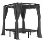 Double sun lounger with side curtains and anthracite gray awning by vidaXL, Loungers - Ref: Foro24-313930, Price: 364,77 €, D...