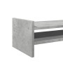 Soporte de pantalla madera ingeniería gris hormigón 100x27x20cm by , Computer bases and risers - Ref: Foro24-854790, Price: 2...